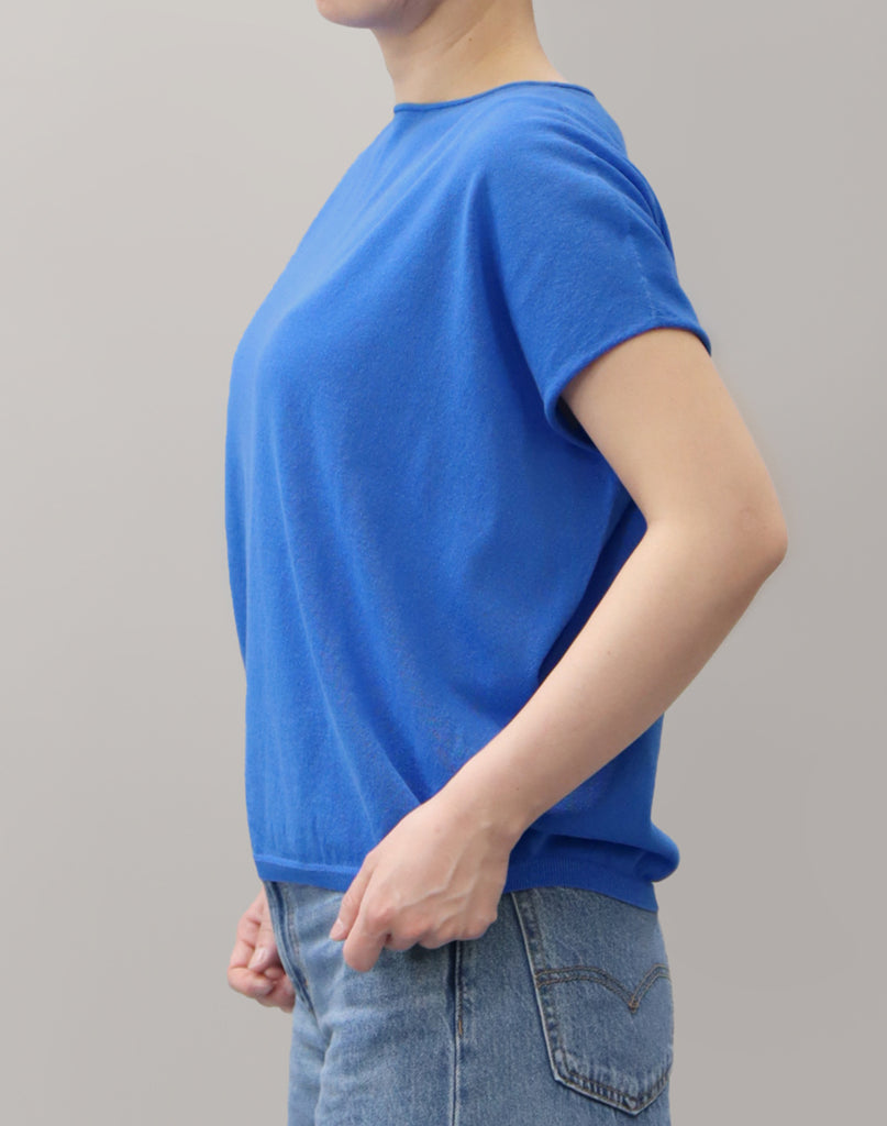 モデル：156cm　サイズ：M　色：スカイブルー