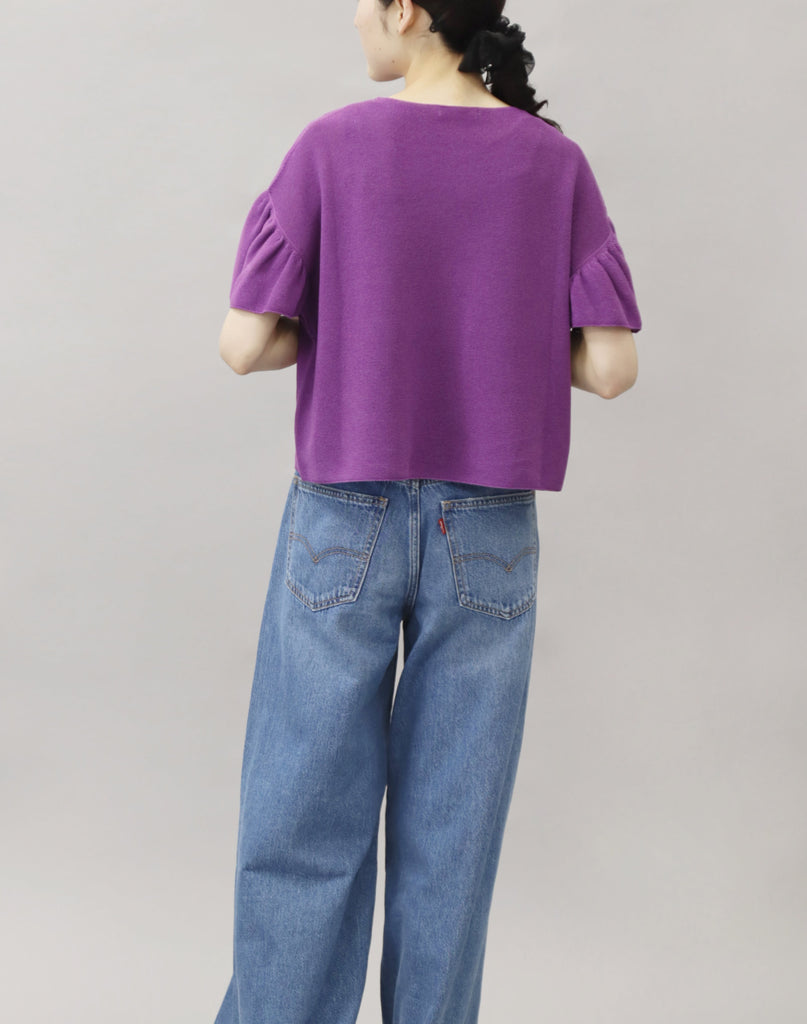 モデル：163cm　サイズ：M　色：パープル